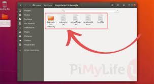 how to zip files and folders on ubuntu