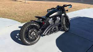 indian scout bobber with radical radius