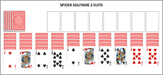free spider solitaire 1 suit 2 suits