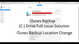 5.) go try backup from itunes (i just did and its working!) 6.) if you want your old backups you can move them to the new folder also. Itunes Backup Location Change How To Change Itunes Backup Location On Windows Youtube