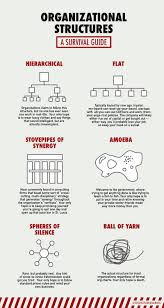 Infographic Six Truthful Funny Organizational Structures
