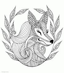 Print the animal colouring pages for adults and get ready to get rid of stress with their help. Cute Animal Colouring Pages A Fox Coloring Pages Printable Com