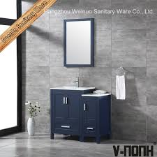 Bathroom vanities and vanity cabinets are the focal point of any bathroom. China Modern Solid Wood Single Sink Bathroom Vanity With Side Cabinet China Mirrored Tall Bathroom Cabinet Bathroom Cabinets Online
