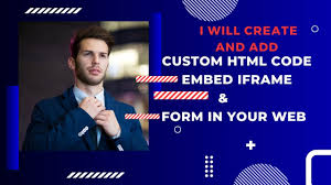 custom html code embed video iframe