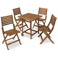 Stow Table And Chairs Hammacher Schlemmer