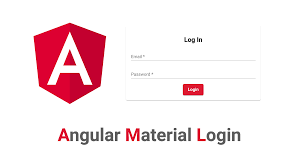 app login with angular material