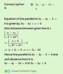 the equations of the lines parallel to