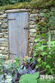 Old Door To Garden Shed Stock Photo
