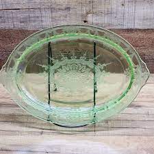 Vintage Green Uranium Vaseline Glass