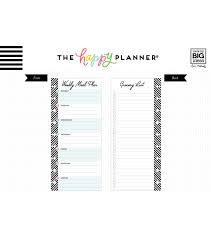 The Happy Planner Half Sheet Papers Meal Planner Joann