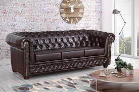 edles chesterfield sofa 3 sitzer in