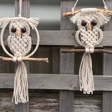 Macrame Owl Wall Hanging Spend With