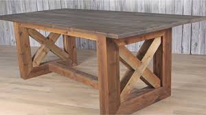 Build a stylish table with these free diy farmhouse table plans. Ultimate Diy Rustic Farmhouse Table Weathered And Aged Finish Youtube