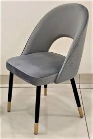 wooden grey backrest leather chair