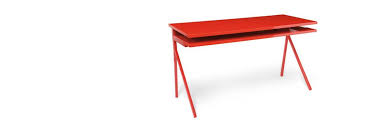 Find photos of red desk. Desk 51 Study Desk By Blu Dot Steelcase