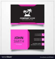 palm icon business card template