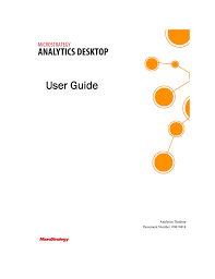 User Guide Microstrategy
