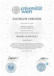 Alle zur beurteilung abgegebenen arbeiten werden einer plagiatsprüfung unterzogen. Bachelor Urkunde Online Kaufen Universitat Wien Berufszertifikate Diplome