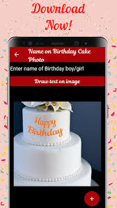 name on birthday cake photo apk