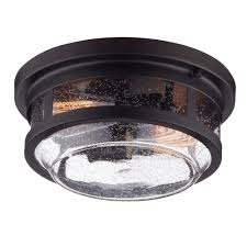 Globe Electric 2 Light Wolfe Bronze Outdoor Flush Mount 44263 The Home Depot