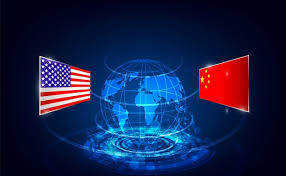 Premium Vector | Usa and china trade war background