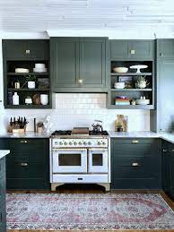 how to design a kitchen with green cabinets