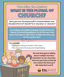 plural of church from one church to