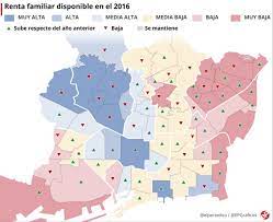 Un artículo dedicado a cada barrio de barcelona. El Mapa De La Renta Familiar Por Barrios De Barcelona En El 2016