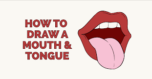 To do this, use three lines to enclose a rectangular shape along the bottom of the top lip. How To Draw A Mouth And Tongue Really Easy Drawing Tutorial