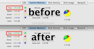 Free Up Inactive Memory In Mac Os X With Purge Command