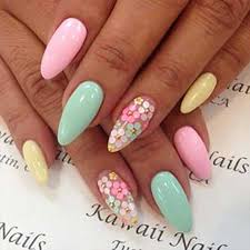 If you are trying to find some trendy new nail ideas with a pop of color and some sparkle, there are 50 beautiful spring nail ideas you can try out! Acrylic Nails Spring Designs 2017