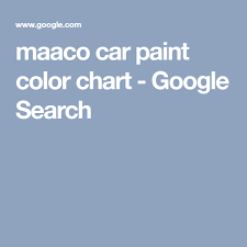Maaco Car Paint Color Chart Google Search Car Paint