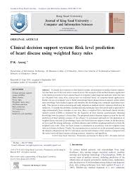 Pdf Clinical Decision Support System Risk Level Prediction