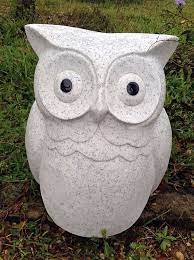 Warrior Garden Ornament Owl Granite