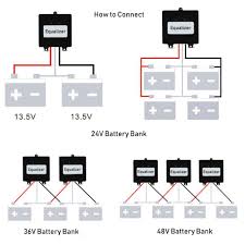 24V Battery Equalizer (Double Battery life) , 2×12V Balancer