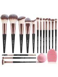 15pcs makeup brush 1pc makeup sponge