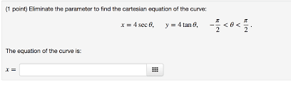 Cartesian Equation Of The Curve