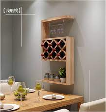 Modern Wood Hanging Wall Mounted Wine
