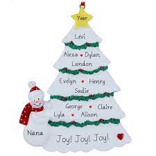 They were having a great time, you can tell by the packages. Grandma S Christmas Tree With 11 Grandkids Personalized Ornament Personalized Ornaments For You