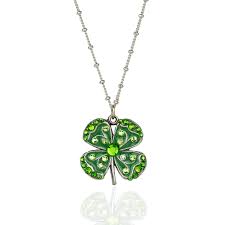 madsy four leaf clover charm necklace