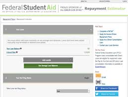 You Can Use The Federal Student Aid Repayment Estimator To