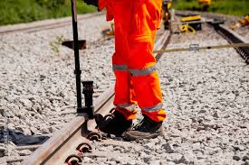 construction of a railway track work