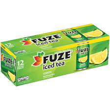 fuze lemon iced tea 12 oz cans