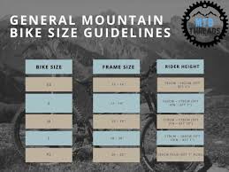 mountain bike frame size guide get