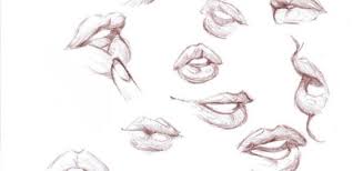 lips drawing references and sketches