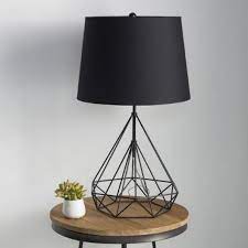 Saturn Geometric Table Lamp Black