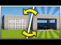 Build A Working Garage Door Minecraft