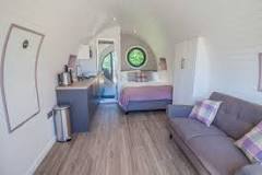 Do glamping pods have TV?