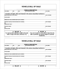 Sale Of Vehicle Receipt Template Receipt Of Sale Form Motor Vehicle