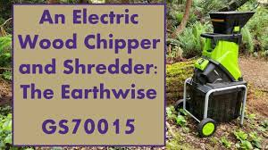 an electric wood chipper and shredder